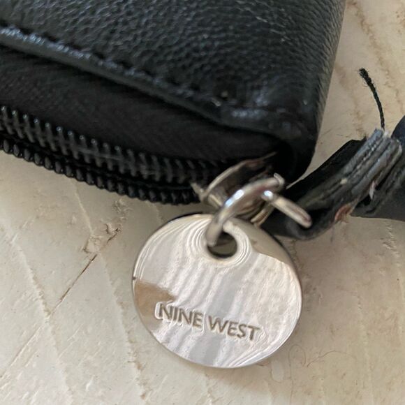 Nine West Black Zip Around Wallet - Picture 6 of 6